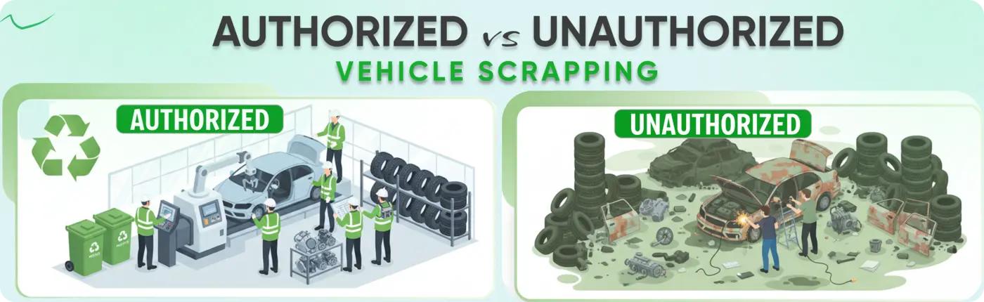 Authorized vs Unauthorized Vehicle Scrapping: Know the Legal Difference